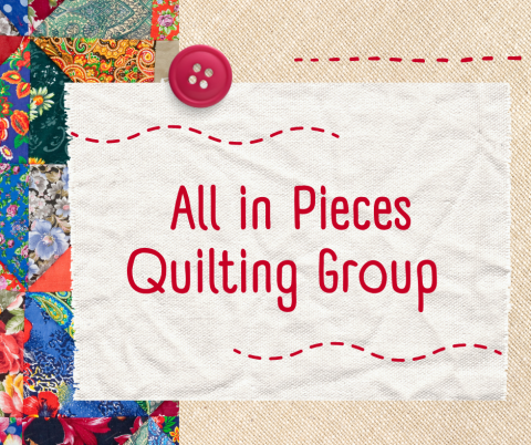 All in Pieces Quilting Group Logo