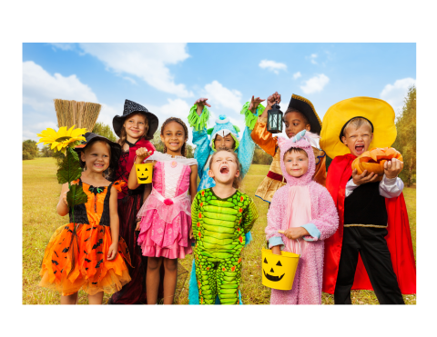 Group of kids in costume