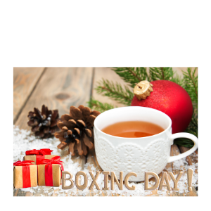 Boxing Day with a tea cup