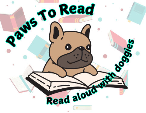 Doggy reading a book