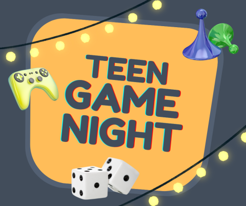 Teen Game Night - Dice, Video Game Console, and Board Game Pieces