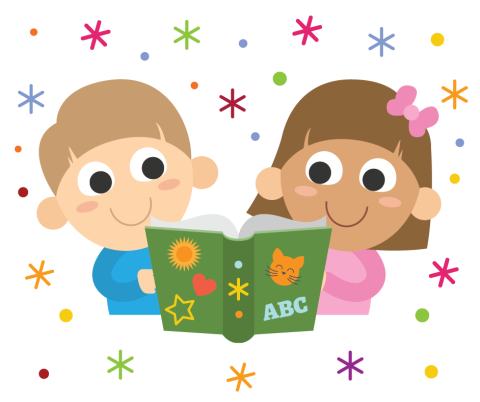 Storytime for littles - image shows two young children holding an open book
