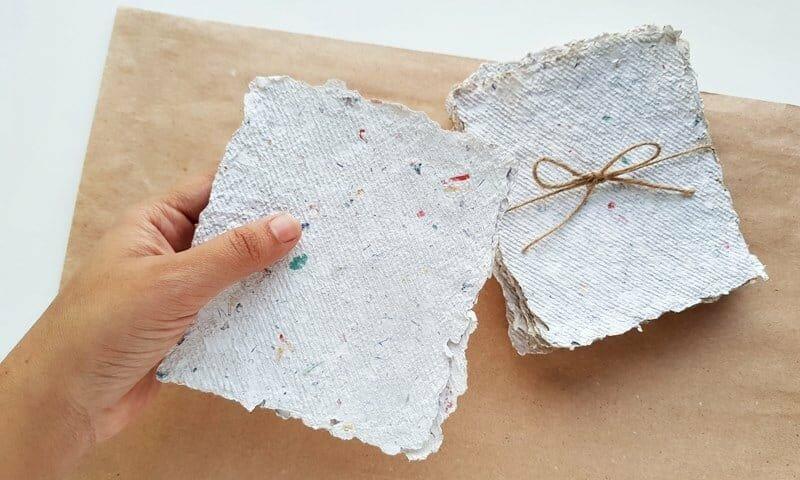 Picture of homemade paper