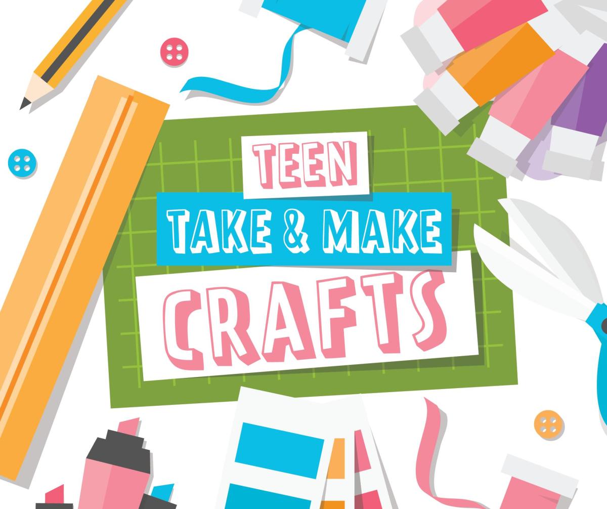 Words Teen Take and Make Crafts with art supplies