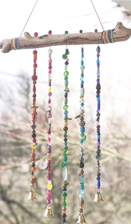 Wood and Bead Windchime