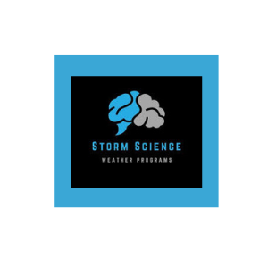 Storm Science Weather programs with a picture of a brain. 