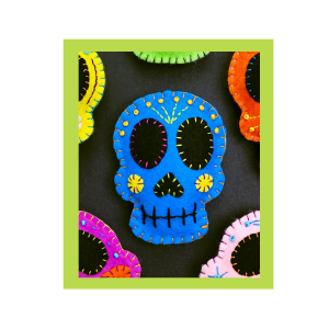 Felt Sugar Skull. 