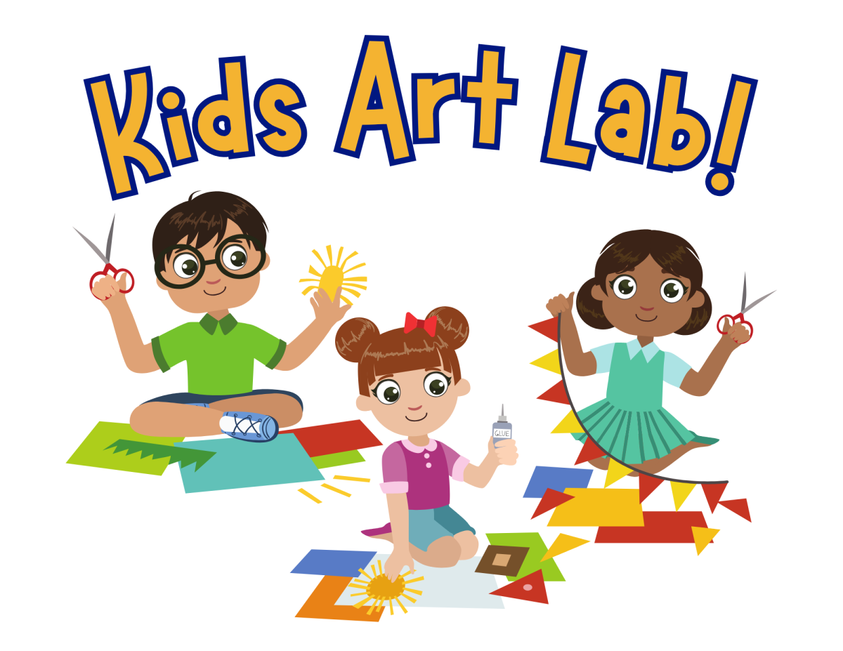 Group of kids working on different craft projects